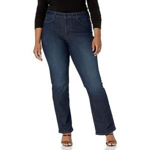 NYDJ 24W Jeans Mini Boot Cut Lift Tuck Dark Wash Slimming Western Cowgirl New